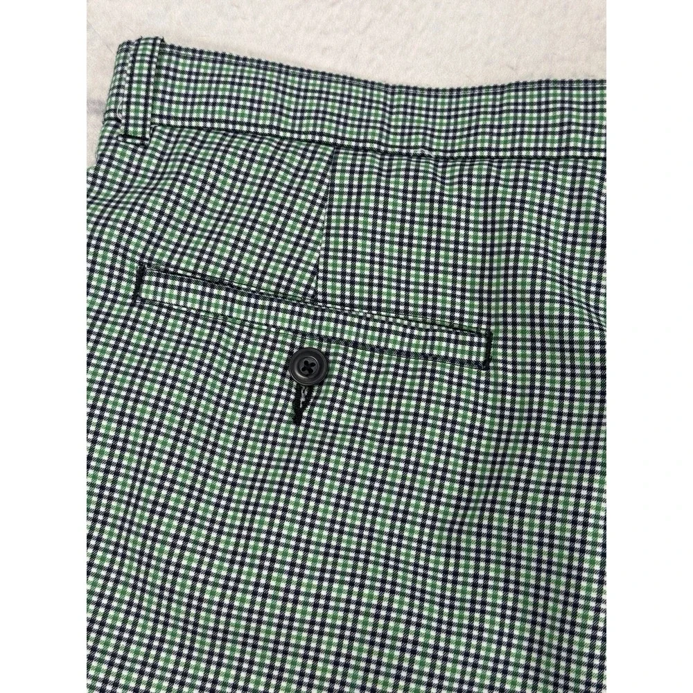 BEN HOGAN Men's Golf Shorts 36 Green Check Performance 10